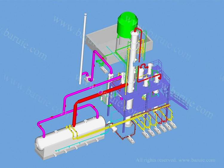 Newest Technology Reflux Atmospheric Distillation Unit for Sale