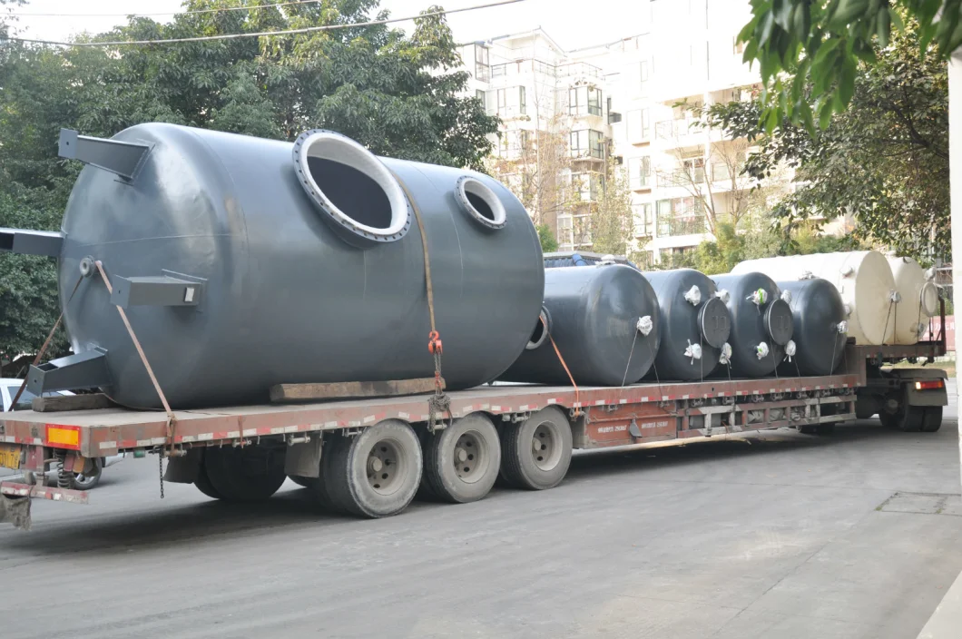 125 -150 Cbm Vertical Steel Lined Plastic (LLDPE) Storage Tank for HCl (max 35%) , Naoh (max 50%) , Naclo (max 10%) , H2so4 Chemical Liquid Corrosion Resistance