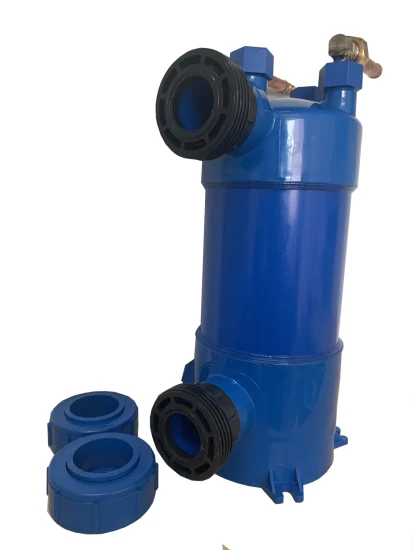 Ecoice 海水 1HP ボルト締めチタン蒸発器コイルチタンチューブ熱交換器 PVC シェル水族館チラー用