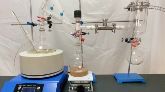 5 10 20 50 リットルショートパス油抽出真空実験用ガラスショートパス分子蒸留ユニット